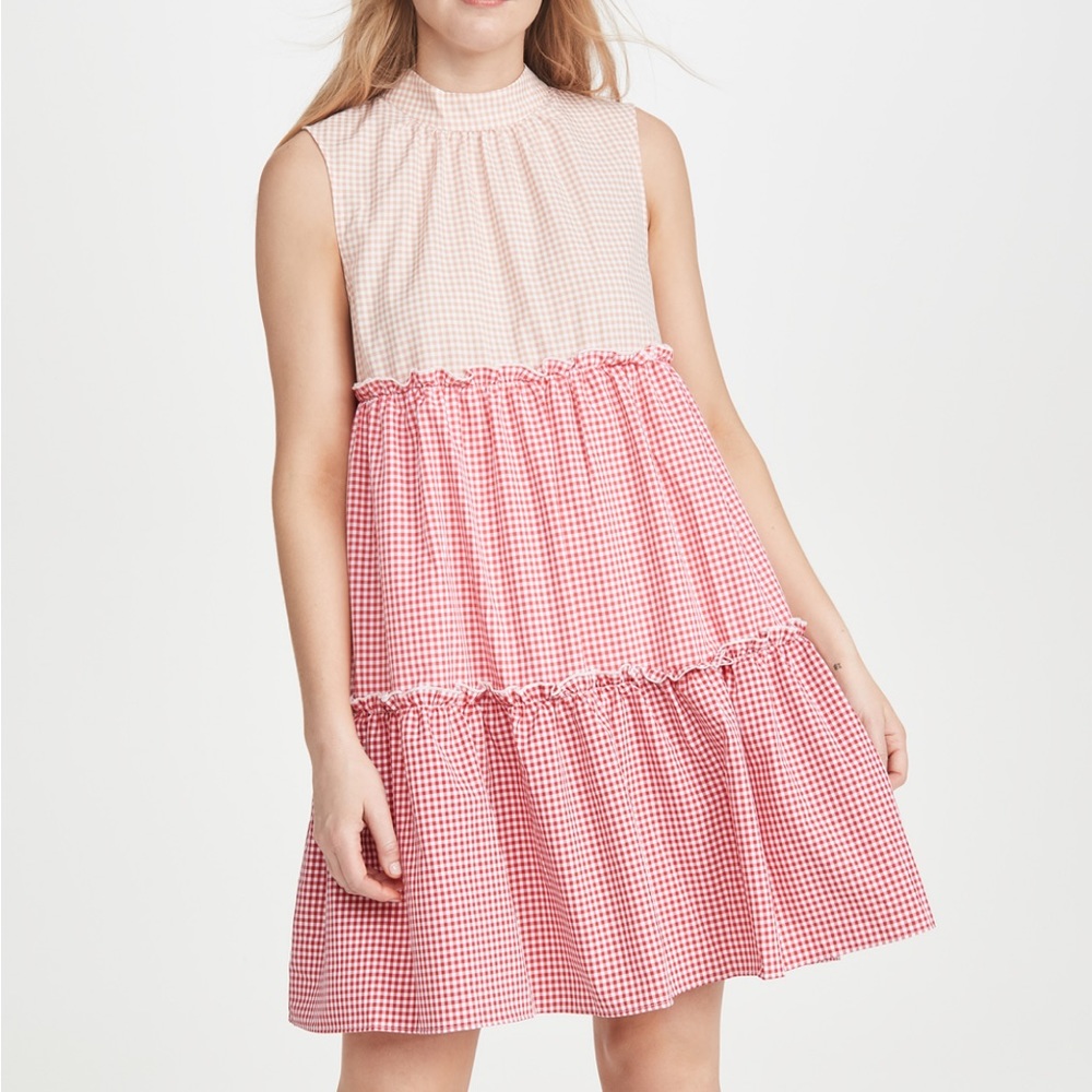 English Factory Sleeveless Tiered Dress